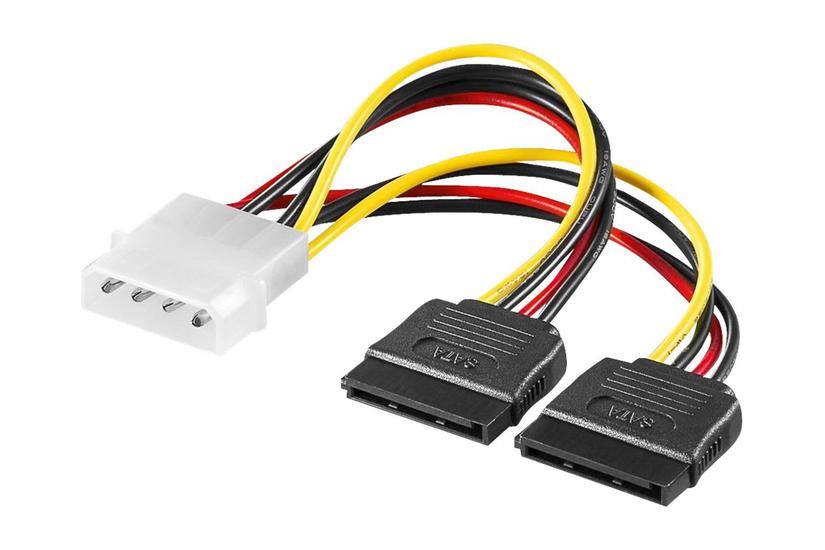 Goobay Sata Power Adapter 4pin 2x15pin Molex