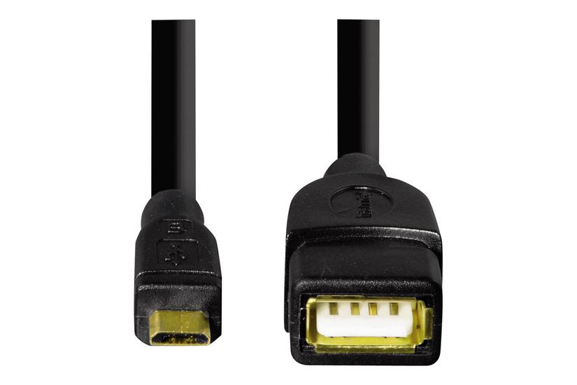 Hama Usb Adapter Cable Usb-kabel Usb Til Micro-usb Type 15 Cm