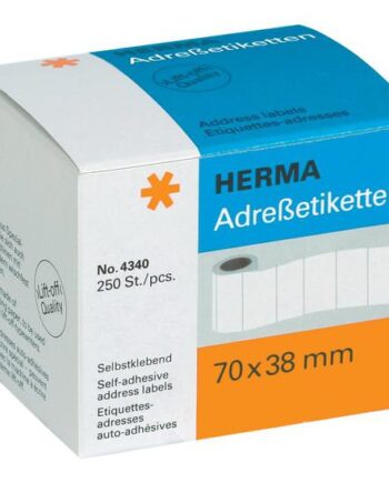 Herma Adresseetiketter 250 Etikette    70   38 Mm