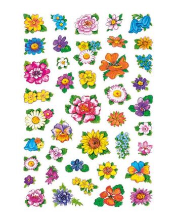 Herma Decor Dekorationsklæbemiddel Små Blomster   Ark Papir