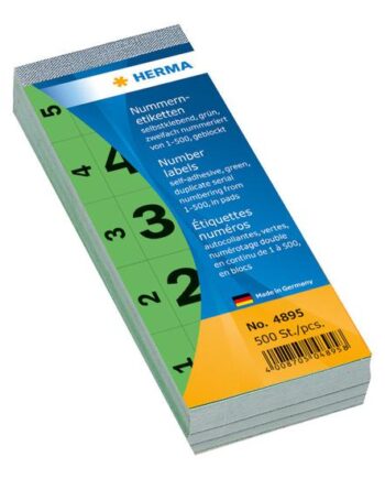 Herma Dekorationsklæbemiddel Tal  -500           Cm 100 Ark Grøn Papir