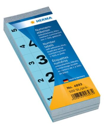 Herma Dekorationsklæbemiddel Tal  -500           Cm Blå Papir