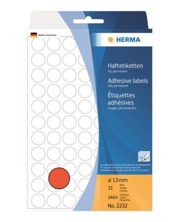 Herma Etiketter 2464 Etikette    13 Mm Rund