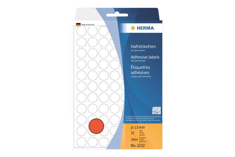 Herma Etiketter 2464 Etikette 13 Mm Rund