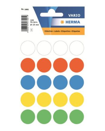 Herma Etiketter 100 Etikette    19 Mm Rund