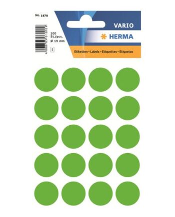 Herma Etiketter 100 Etikette    19 Mm Rund