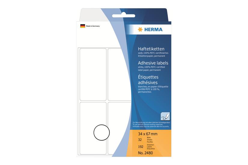 Herma Etiketter 192 Etikette 34 67 Mm