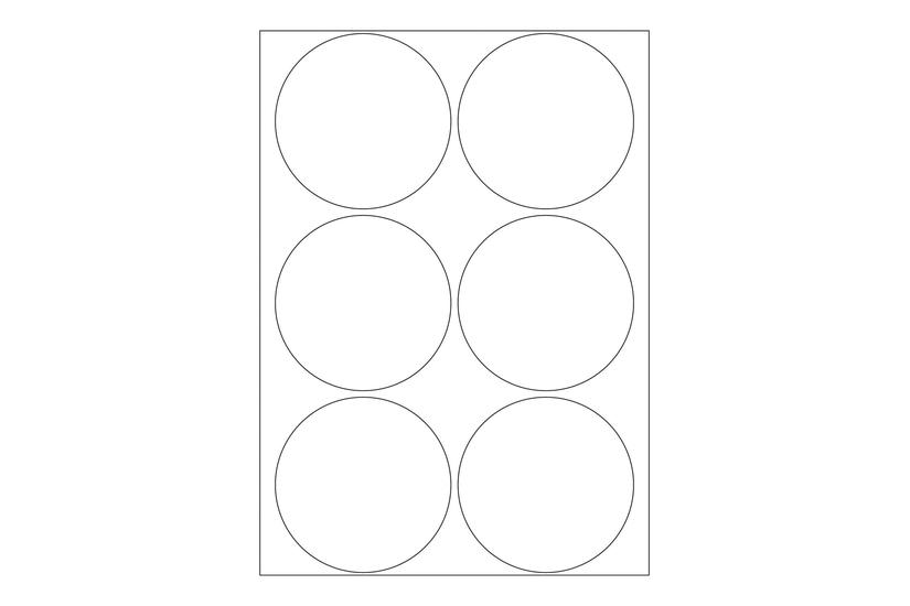 Herma Etiketter Mat 192 Etikette 50 Mm Rund