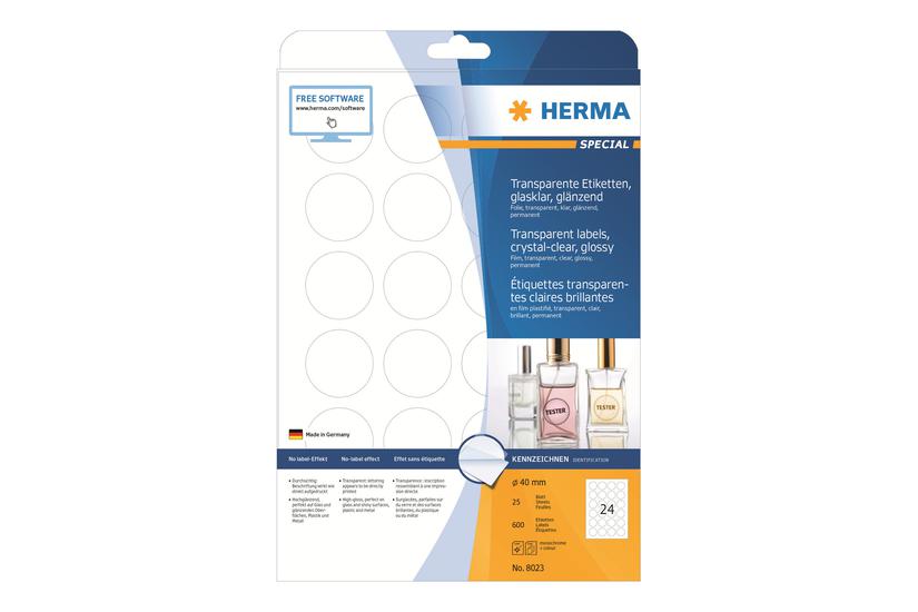 Herma Filmmærkater 600 Etikette 40 Mm Rund