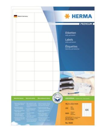 Herma Premium Laminerede Etiketter Mat 8800 Etikette    48     25   Mm