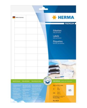 Herma Premium Laminerede Etiketter Mat 650 Etikette    38     21   Mm