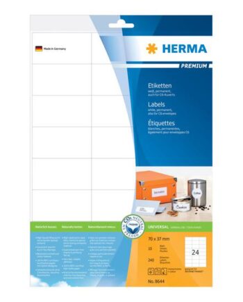 Herma Premium Laminerede Etiketter Mat 240 Etikette    70   37 Mm