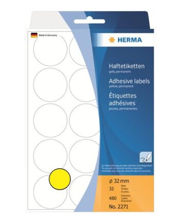 Herma Runde Etiketter 480 Etikette    32 Mm Rund