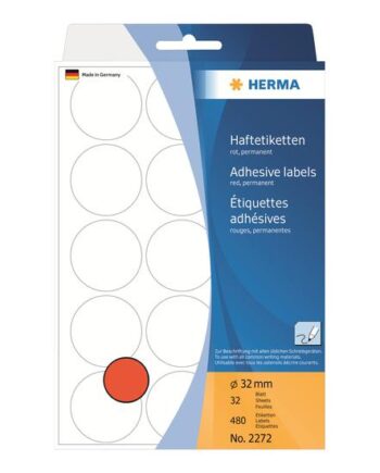 Herma Runde Etiketter 480 Etikette    32 Mm Rund