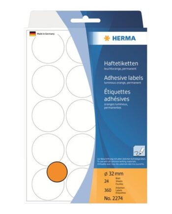Herma Runde Etiketter 360 Etikette    32 Mm Rund