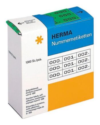 Herma Selvklæbende Nummermærkater 3000 Etikette    10   22 Mm