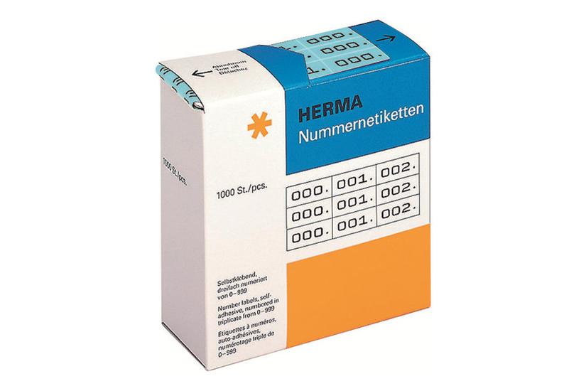 Herma Selvklæbende Nummermærkater 3000 Etikette 10 22 Mm