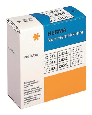 Herma Selvklæbende Nummermærkater 3000 Etikette    10   22 Mm