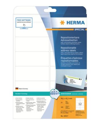 Herma Special Adresseetiketter Mat 300 Etikette    99     42   Mm