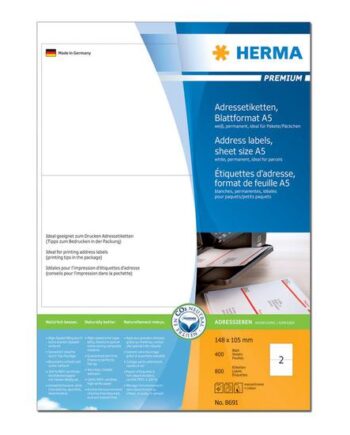 Herma Special Adresseetiketter Mat 800 Etikette    148   105 Mm