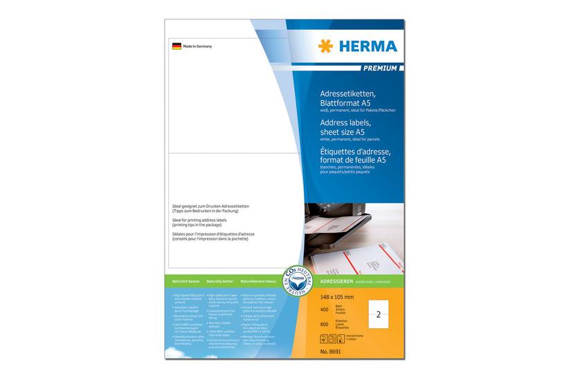 Herma Special Adresseetiketter Mat 800 Etikette 148 105 Mm