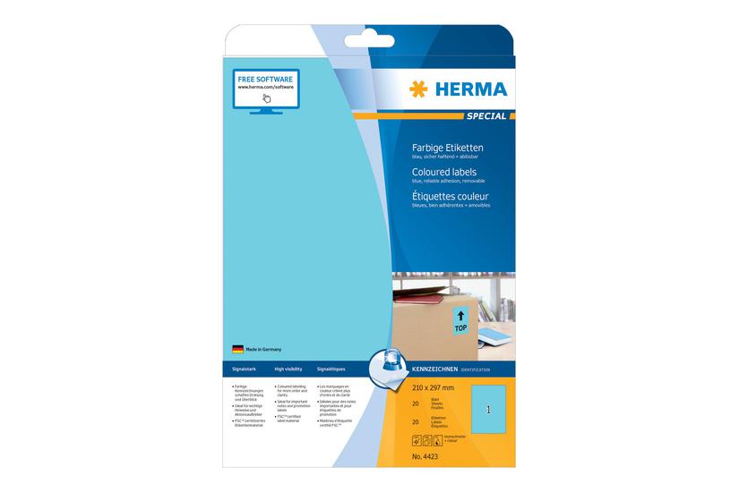 Herma Special Etiketter Mat 20 Etikette A4