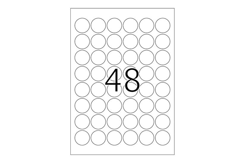 Herma Special Etiketter Mat 1200 Etikette 30 Mm Rund