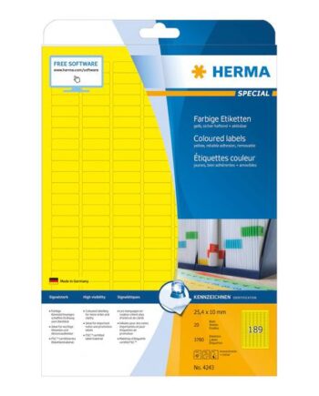 Herma Special Etiketter Mat 3780 Etikette    25     10 Mm