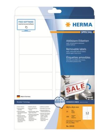 Herma Special Etiketter Mat 300 Etikette    88     46   Mm