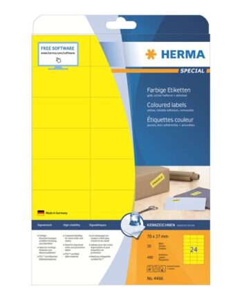 Herma Special Etiketter Mat 480 Etikette    70   37 Mm