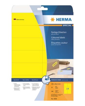 Herma Special Etiketter Mat 280 Etikette    105   42   Mm