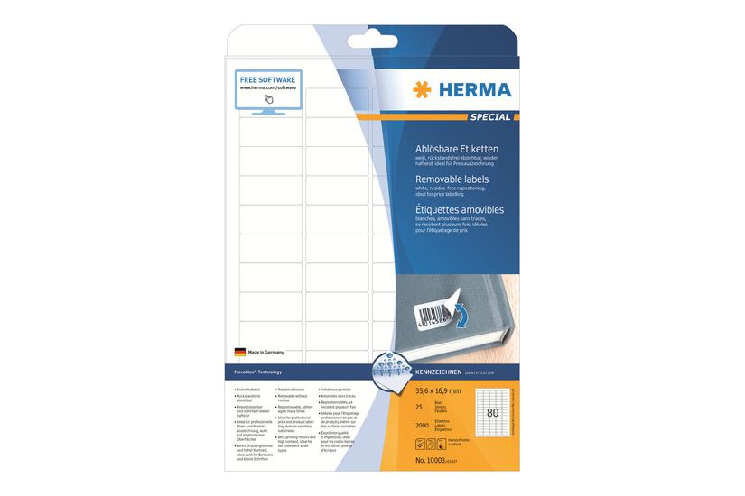 Herma Special Etiketter Mat 2000 Etikette 35 16 Mm