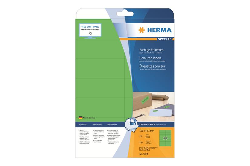 Herma Special Etiketter Mat 280 Etikette    105   42   Mm