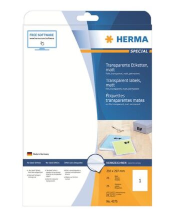 Herma Special Filmmærkater Mat 25 Etikette    A4