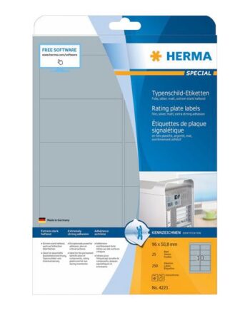 Herma Special Filmmærkater Mat 250 Etikette    96   50   Mm
