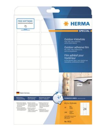 Herma Special Filmmærkater Mat 240 Etikette    63     33   Mm