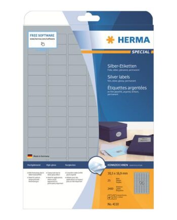 Herma Special Filmmærkater Skinnende 2400 Etikette    30     16   Mm