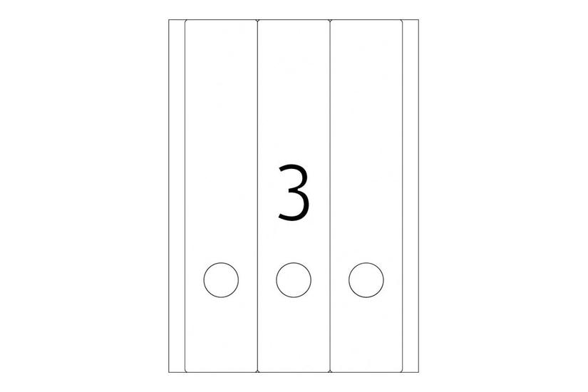 Herma Special Uigennemsigtige Mappemærkater Mat 75 Etikette 61 297 Mm