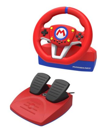 Hori Mario Kart Racing Wheel Pro Mini Rat Og Pedalsæt Kablet