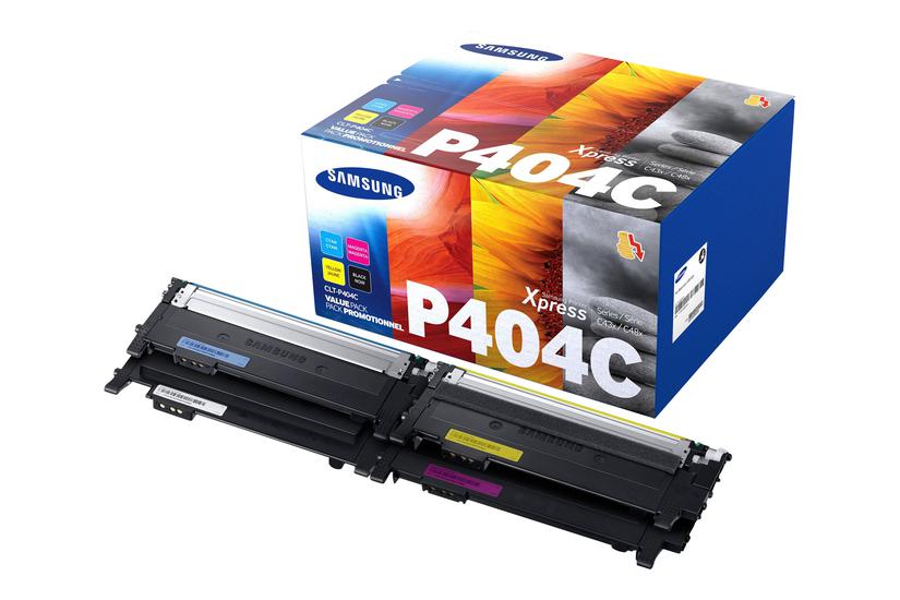 Hp Clt-p404c   Pakker Sort  Gul  Cyan  Magenta Original Tonerpatron  Su365a