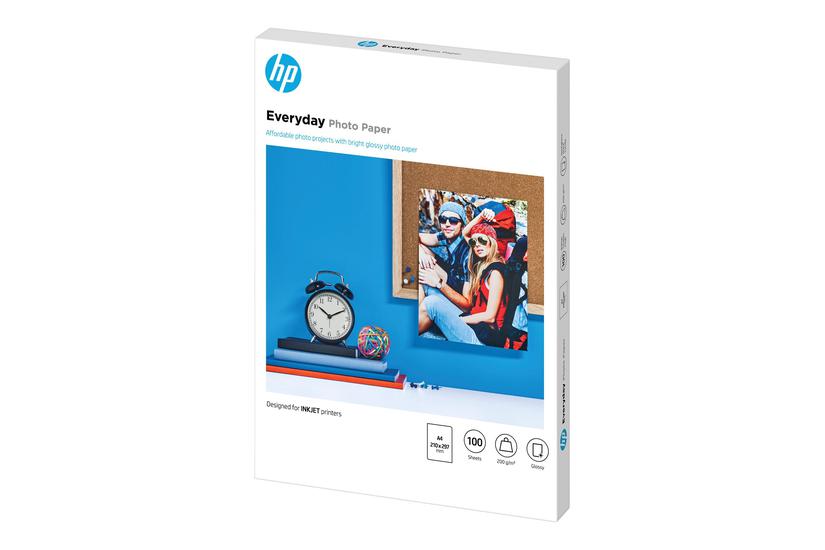 Hp Everyday Photo Paper Fotopapir Skinnende 100 Ark A4 200 Gsm