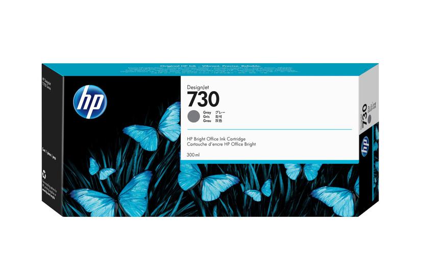Hp 730 Høj Kapacitet Grå Original Designjet Blækpatron