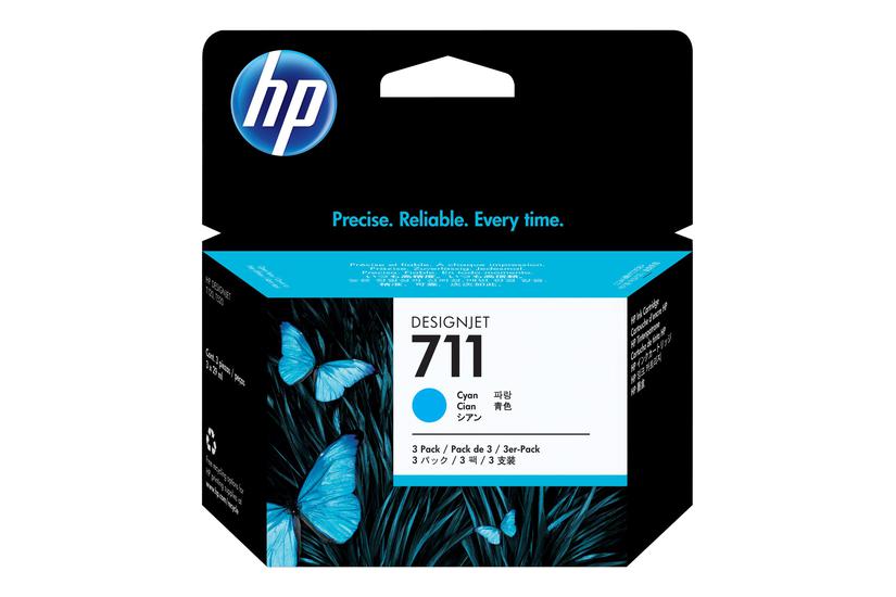 Hp 711 Pakker Cyan Original Designjet Blækpatron