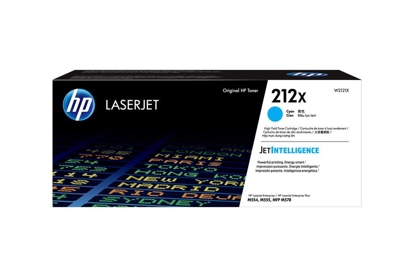 Hp 212x Højtydende Cyan Original Laserjet Tonerpatron W2121x
