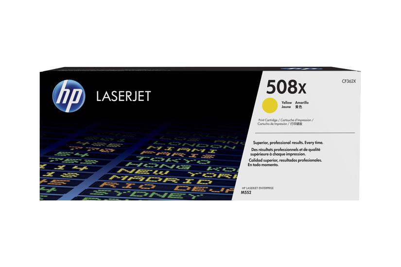 Hp 508x Højtydende Gul Original Laserjet Tonerpatron Cf362x