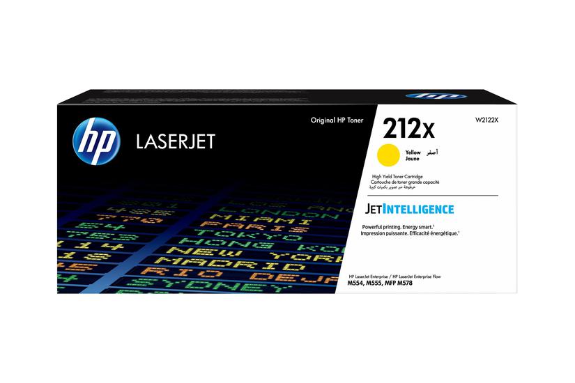 Hp 212x Højtydende Gul Original Laserjet Tonerpatron W2122x