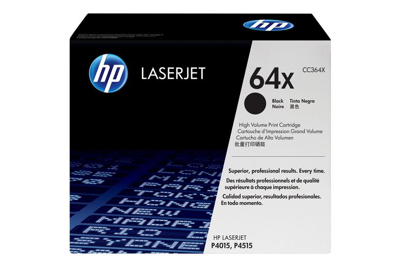 Hp 64x Højtydende Sort Original Laserjet Tonerpatron Cc364x