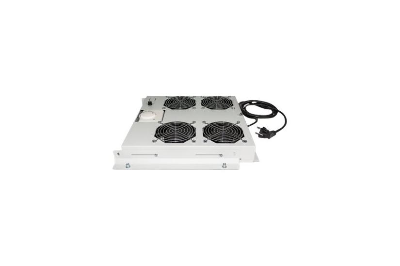 Intellinet -fan Ventilation Unit For 19 Quot Racks Roof Mount With Thermostat Grey Bakke Til Blæser Rack