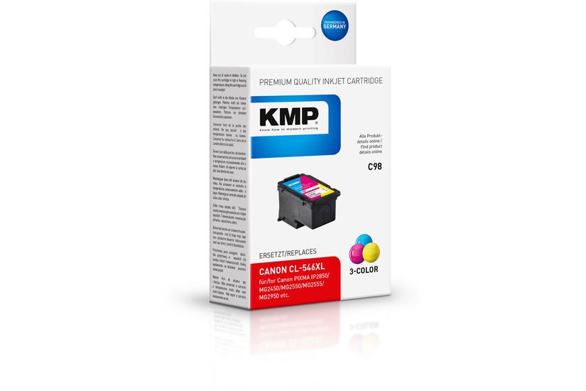 Kmp C98 Højtydende Farve Cyan Magenta Gul Kompatibel Blækpatron Alternativ Til: Canon 8288b001 Canon Cl-546