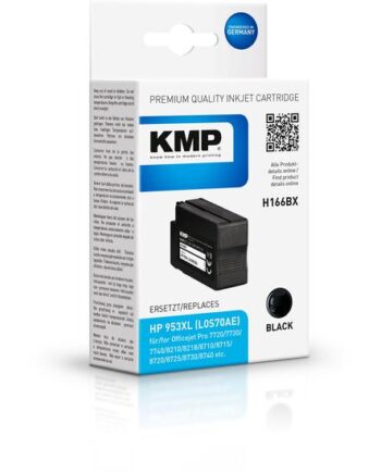 Kmp H166bx Højtydende Sort Kompatibel Blækpatron  Alternativ Til: Hp 953   Hp L0s70ae